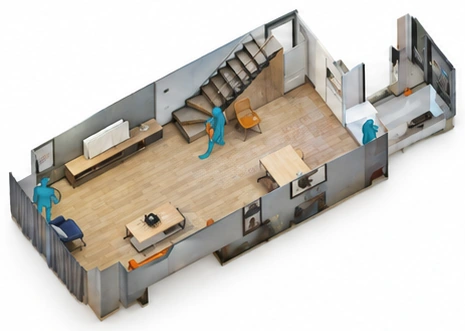 Reconstructed indoor space