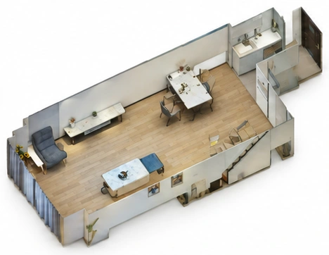 Reconstructed indoor space