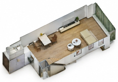 Reconstructed indoor space
