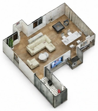 Reconstructed indoor space